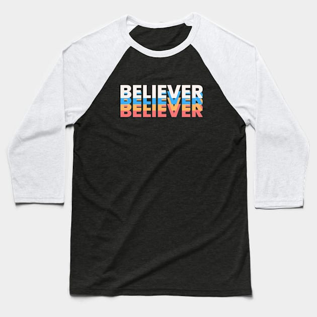 Believer | Christian Baseball T-Shirt by All Things Gospel